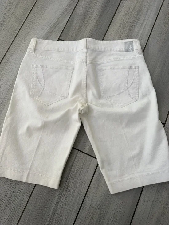 White Jean Shorts - Picture 7 of 12